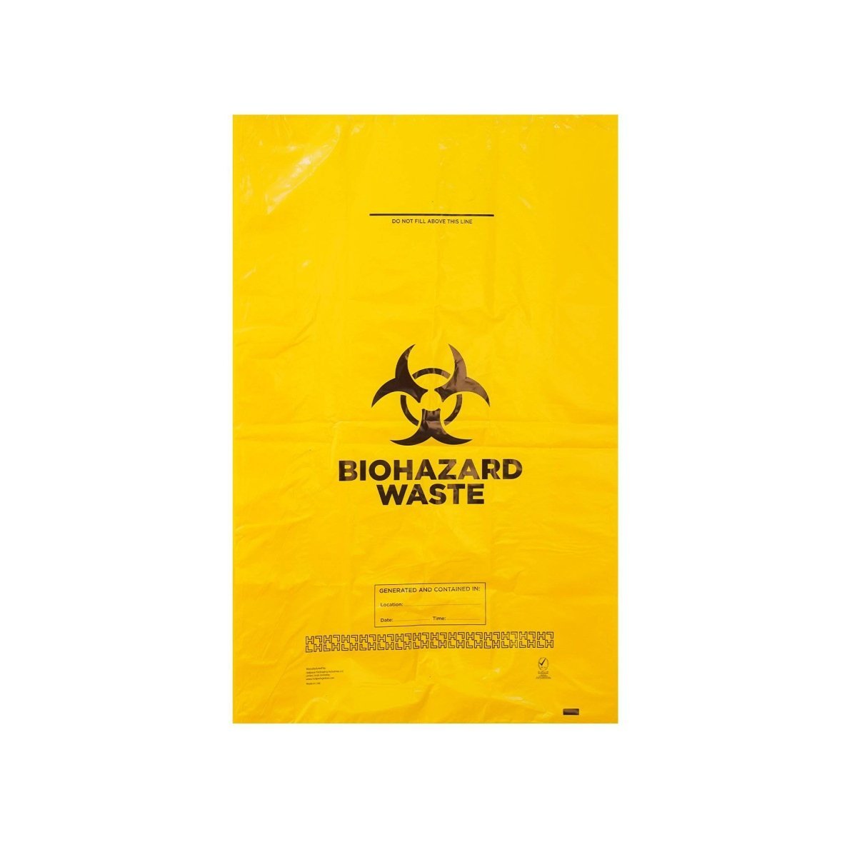 Biohazard yellow bag  Small/Medium/Large 