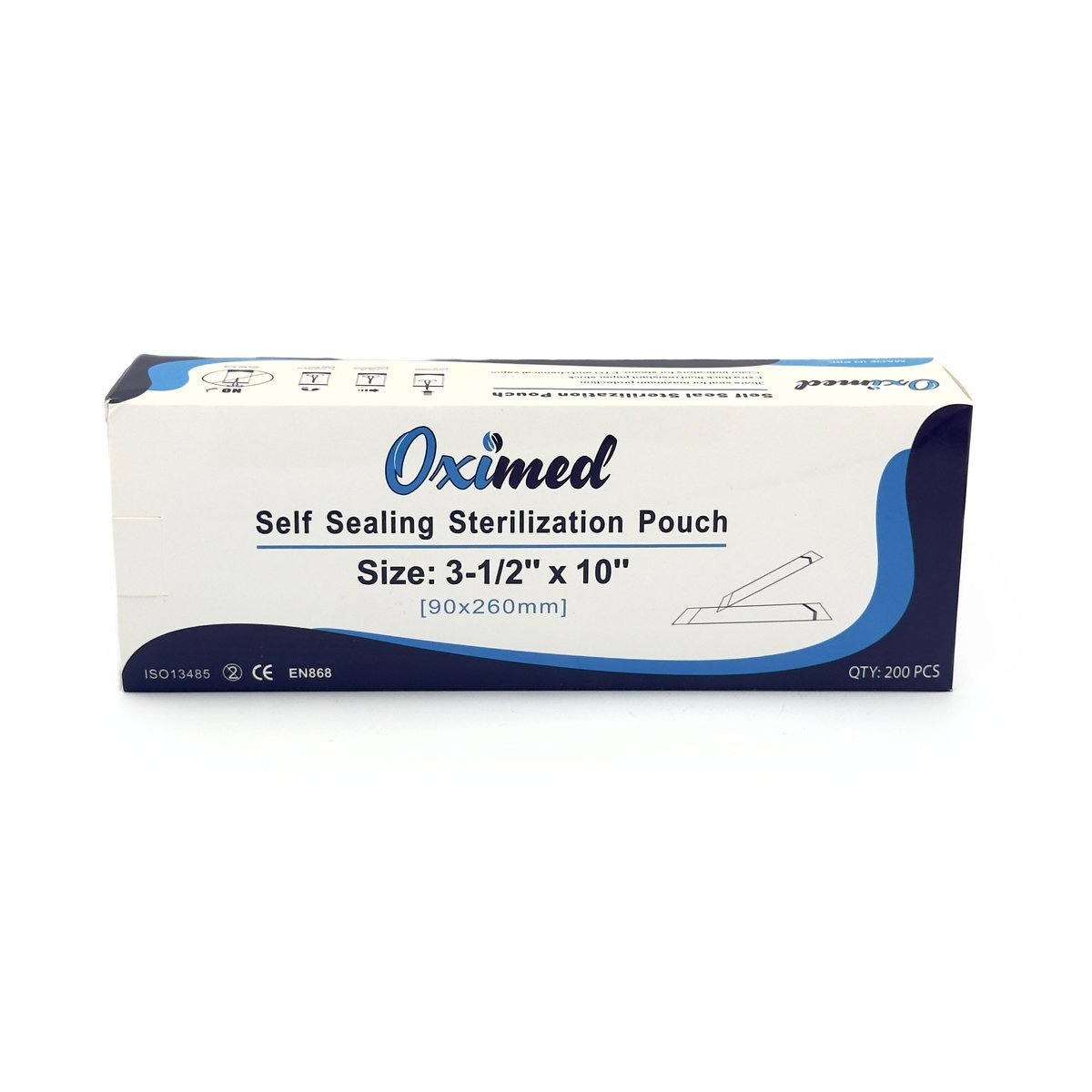 Self Sealing Sterilization pouch- 90x260 mm(3-1/2"x10")-200 PCS/BOX