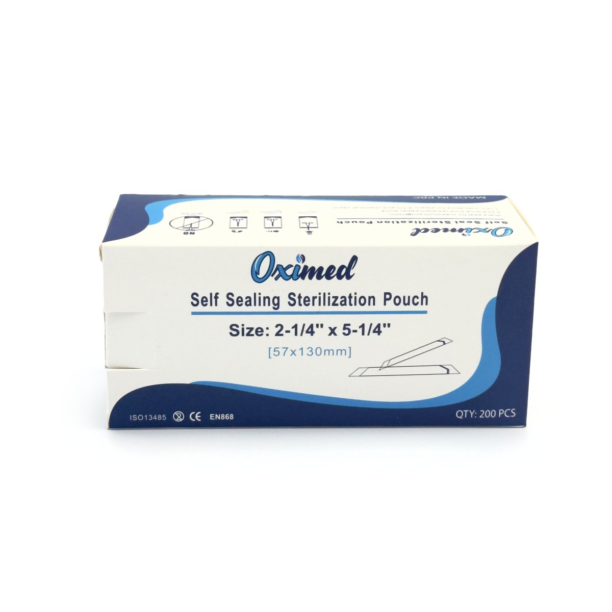 Self Sealing Sterilization pouch- 57x130mm(2-1/4"x5-1/4")-200 PCS/BOX