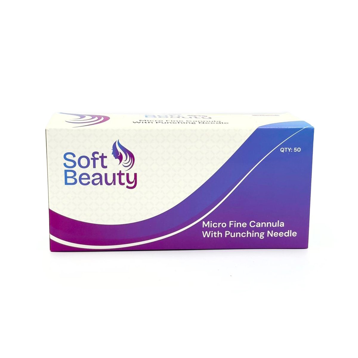 Derma Cannula /Blunt Tip Micro  Fine Cannula For Fillers  - 25GX70mm  -Pack  of  50/BOX -Soft Beauty